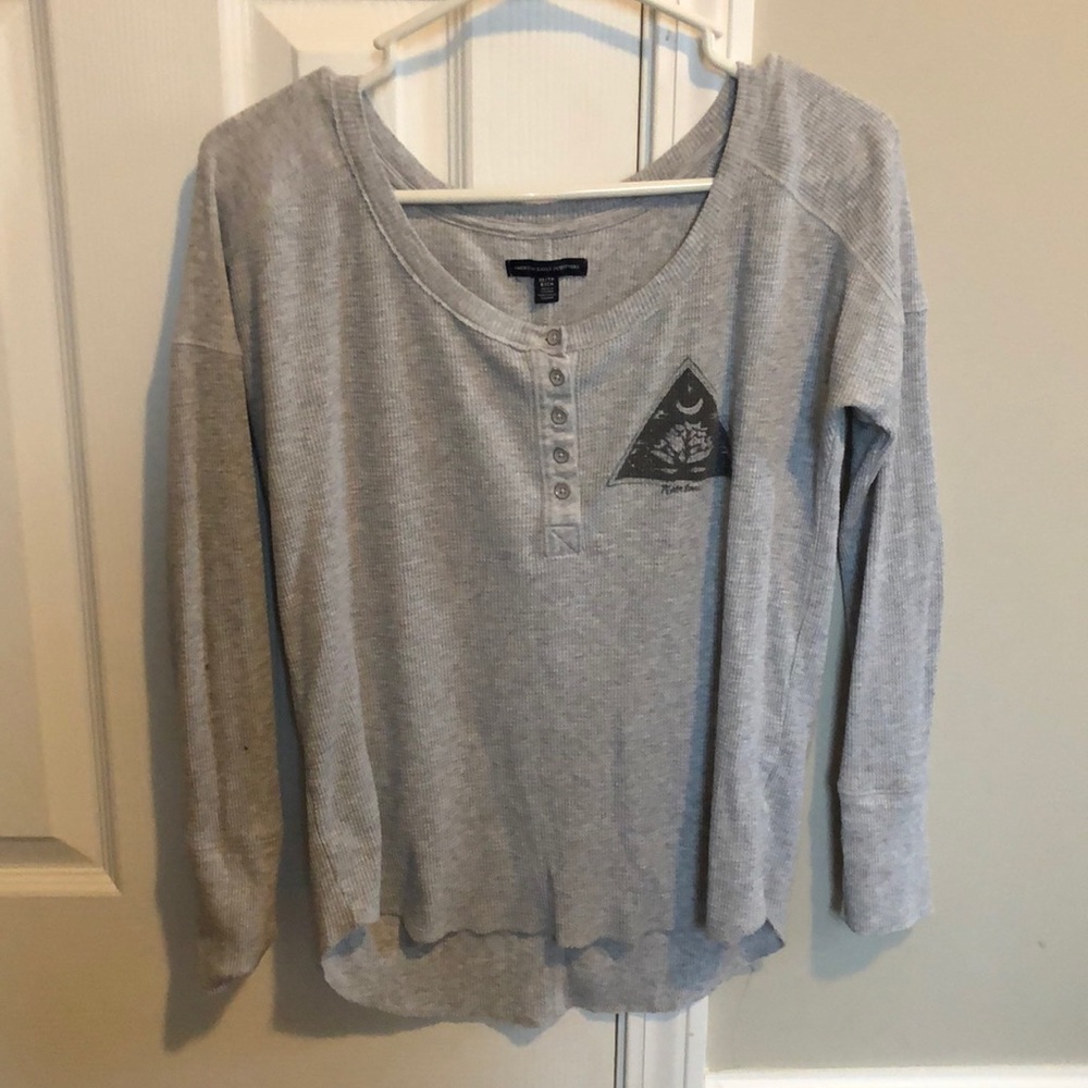 American Eagle waffle knit long sleeve